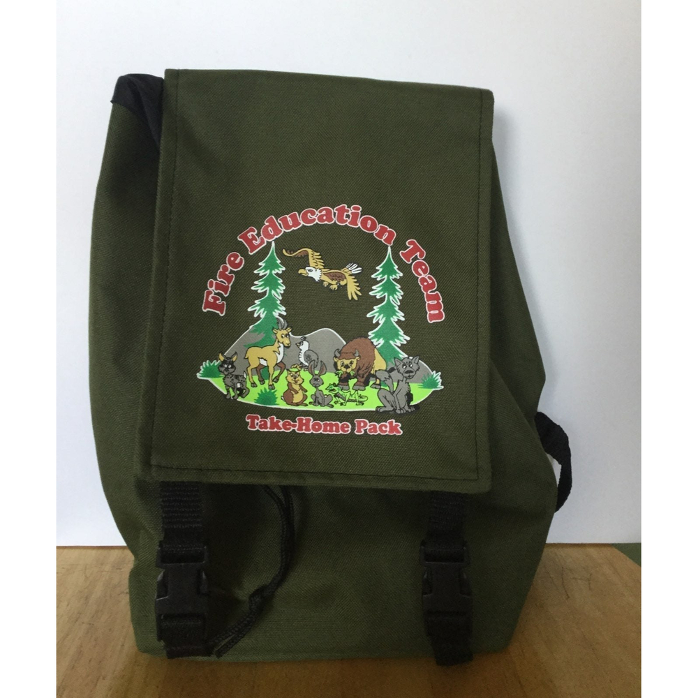 Kids fire education team backpack